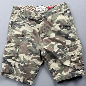 Ditch Plans Boys Size 12 Camouflage Camo Cargo Shorts‎ Casual